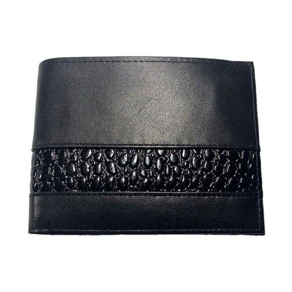 Christian Dior Mens Vintage Wallet Soft Black Leather Bifold Never used - Picture 1 of 9